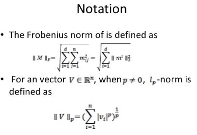 Suppose are positive integers and is a matrix. . Properties of frobenius norm